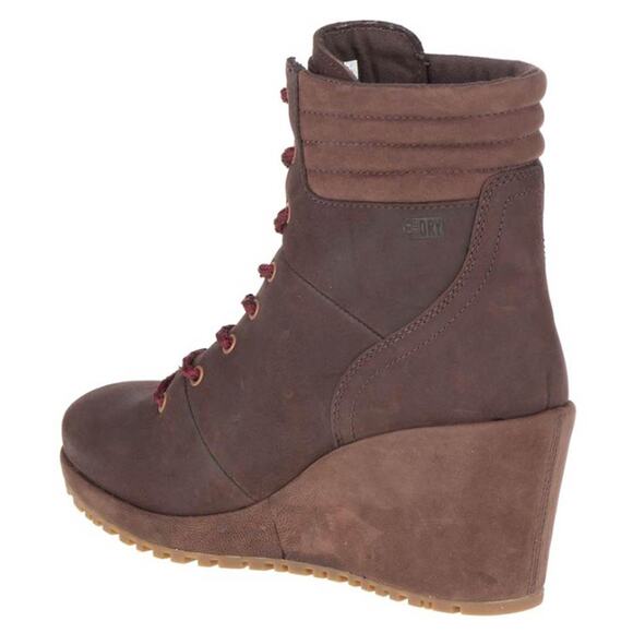 NWOT Merrell Women's Tremblant Wedge Waterproof Espresso Boot Brown Size 10.5 - Picture 2 of 13